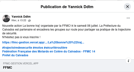 Screenshot 2025 06 05 at 19 12 29 1 Yannick Ddtm Nouvelle action La bonne traj organisée par la Facebook